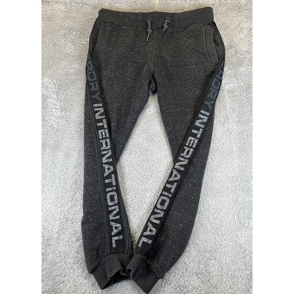 Superdry Orange Label Co. Men's Fleece Lined‎ Jogger Sweatpants Gray Size Small